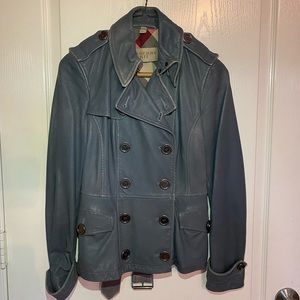 Burberry leather jacket